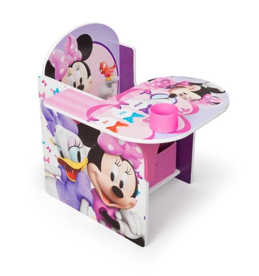 Disney® Minnie Mouse Chair Desk with Storage Bin